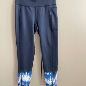 Sweaty Betty Super Sculpt Blue, Size M, 7/8 Length Leggings